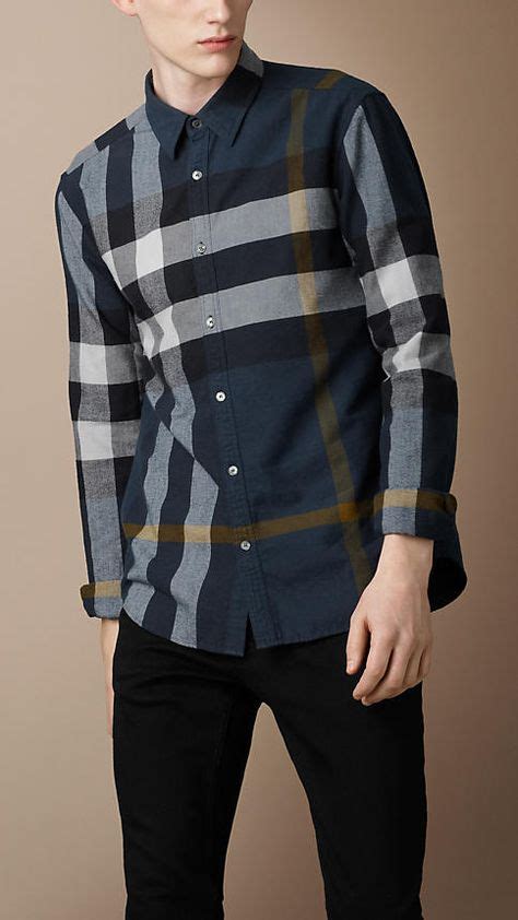 burberry hidden plaid shirts|burberry men's shirts outlet.